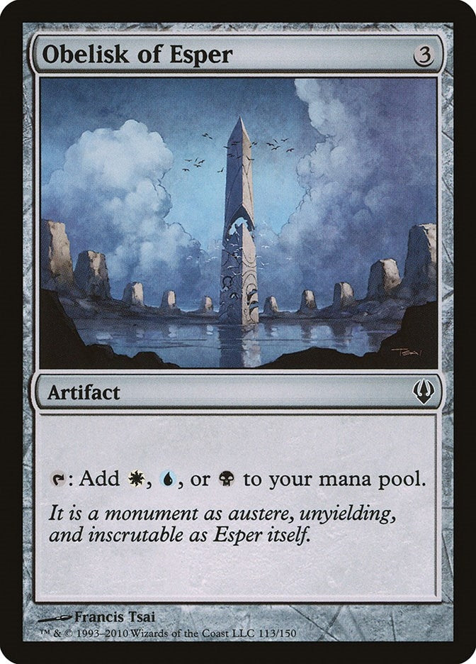 Image for Obelisk of Esper (113) [Archenemy] - Magic: The Gathering