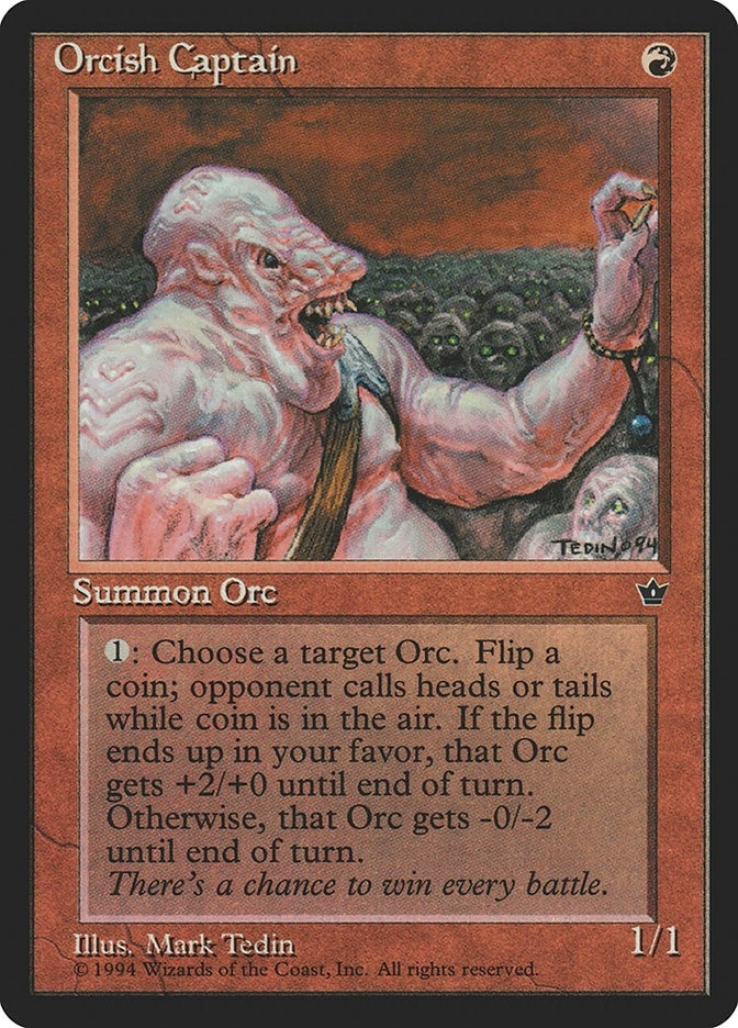 Image for Orcish Captain [Fallen Empires] - Magic: The Gathering