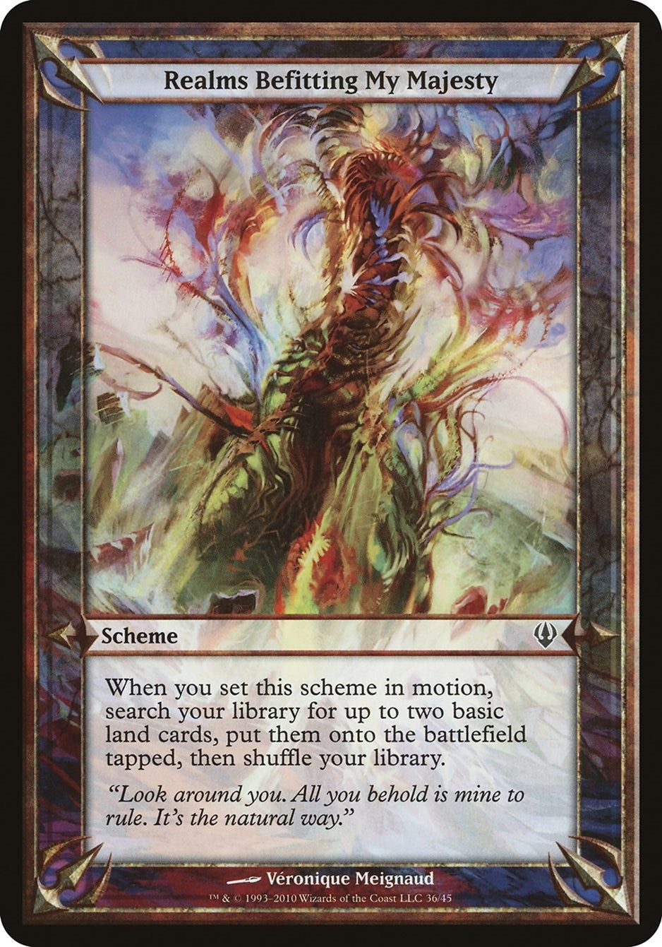 Image for Realms Befitting My Majesty (Archenemy) [Oversize Cards] - Magic: The Gathering