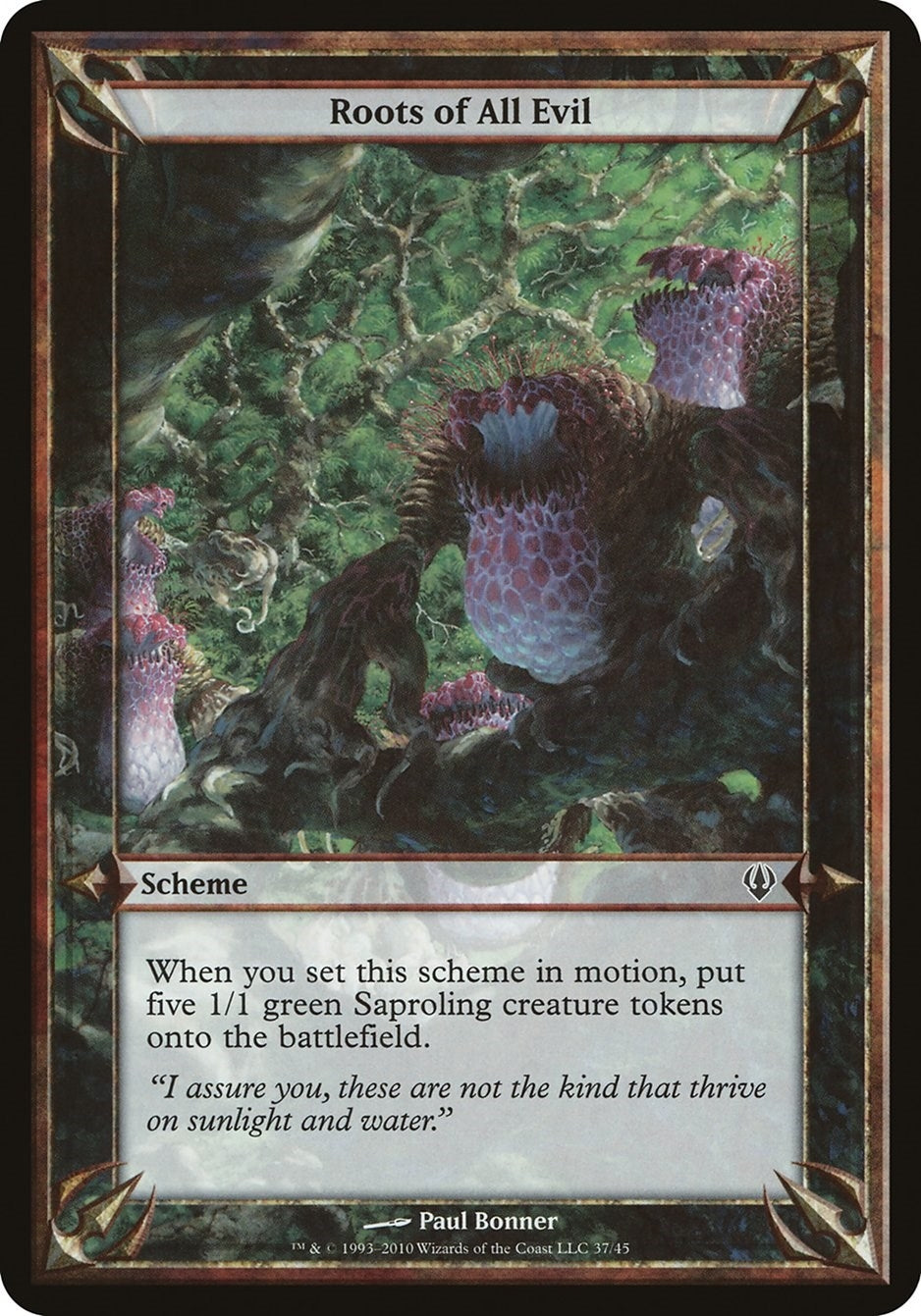 Image for Roots of All Evil (Archenemy) [Oversize Cards] - Magic: The Gathering