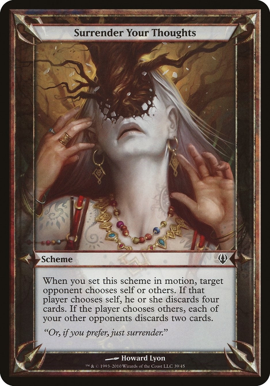 Image for Surrender Your Thoughts (Archenemy) [Oversize Cards] - Magic: The Gathering