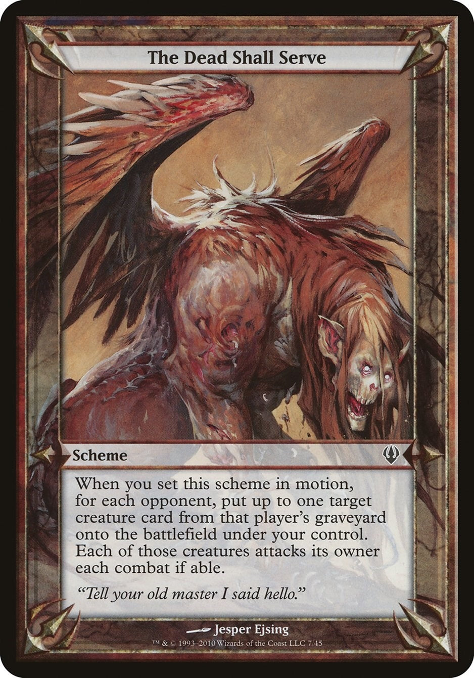 Image for The Dead Shall Serve (Archenemy) [Oversize Cards] - Magic: The Gathering