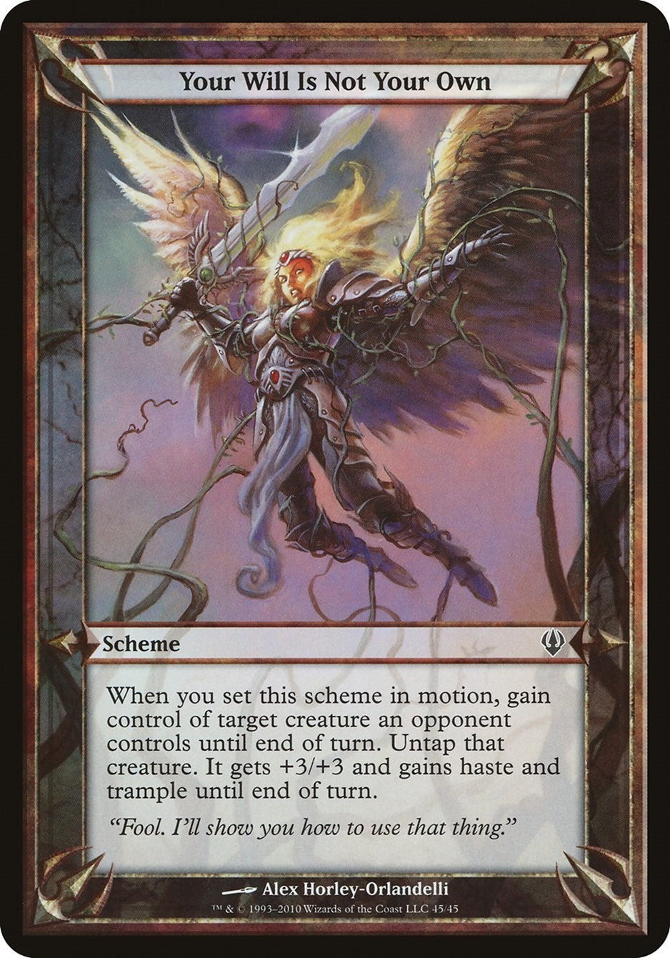 Image for Your Will Is Not Your Own (Archenemy) [Oversize Cards] - Magic: The Gathering