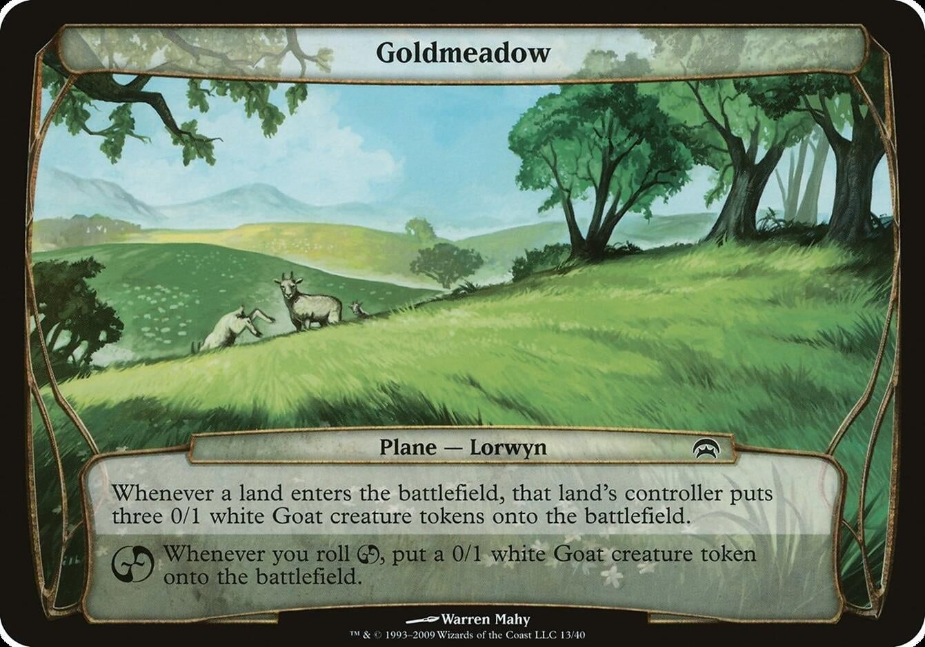 Image for Goldmeadow (Planechase) [Oversize Cards] - Magic: The Gathering