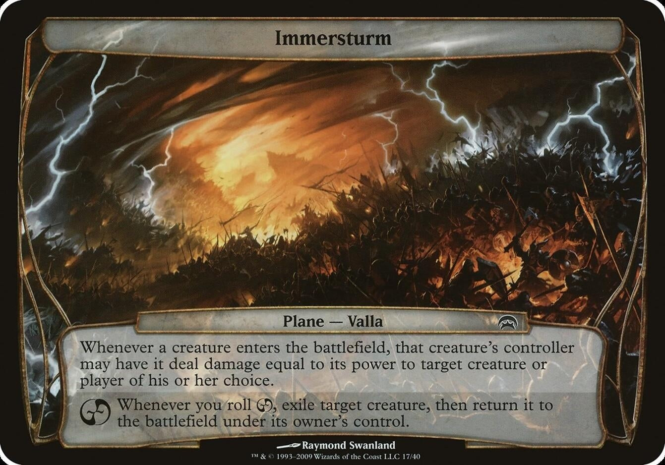 Image for Immersturm (Planechase) [Oversize Cards] - Magic: The Gathering