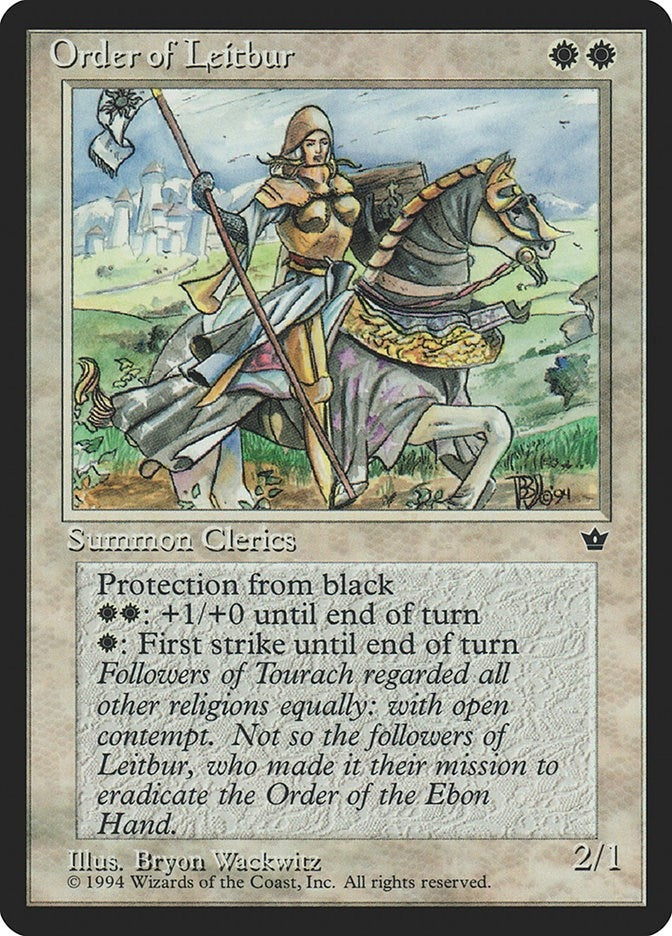 Image for Order of Leitbur (Wackwitz) (Facing Right) [Fallen Empires] - Magic: The Gathering