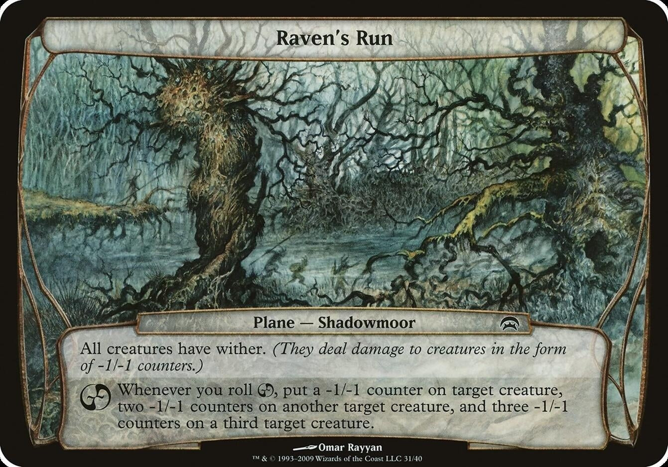 Image for Raven's Run (Planechase) [Oversize Cards] - Magic: The Gathering