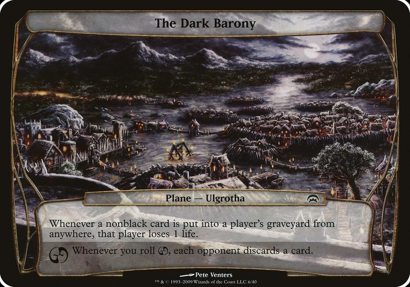 Image for The Dark Barony (Planechase) [Oversize Cards] - Magic: The Gathering