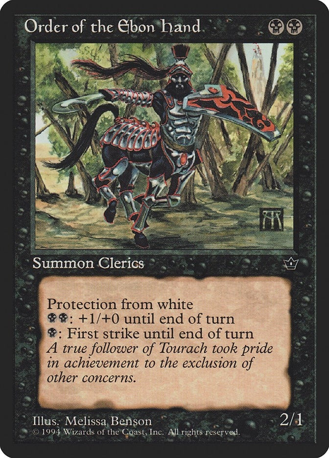 Image for Order of the Ebon Hand (Benson) [Fallen Empires] - Magic: The Gathering