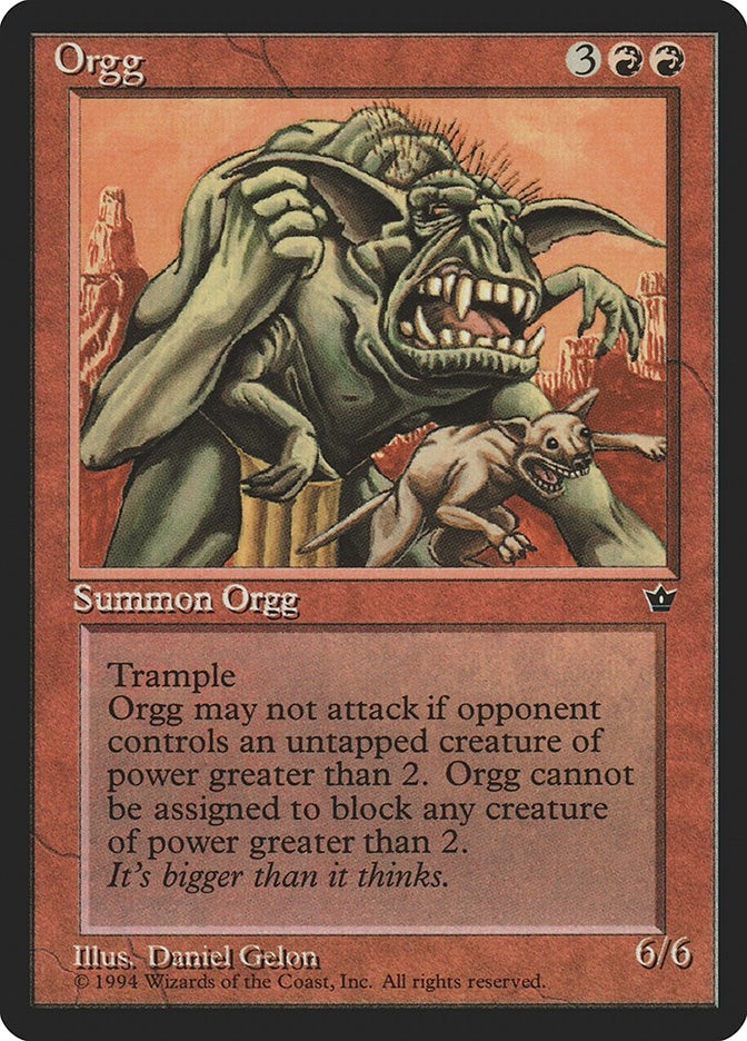 Image for Orgg [Fallen Empires] - Magic: The Gathering