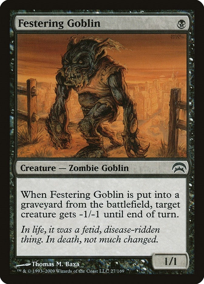 Image for Festering Goblin (27) [Planechase] - Magic: The Gathering