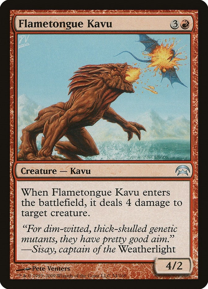 Image for Flametongue Kavu (54) [Planechase] - Magic: The Gathering