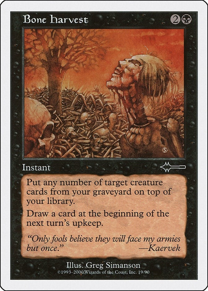 Image for Bone Harvest (19) [Beatdown Box Set] - Magic: The Gathering