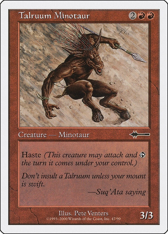 Image for Talruum Minotaur (47) [Beatdown Box Set] - Magic: The Gathering