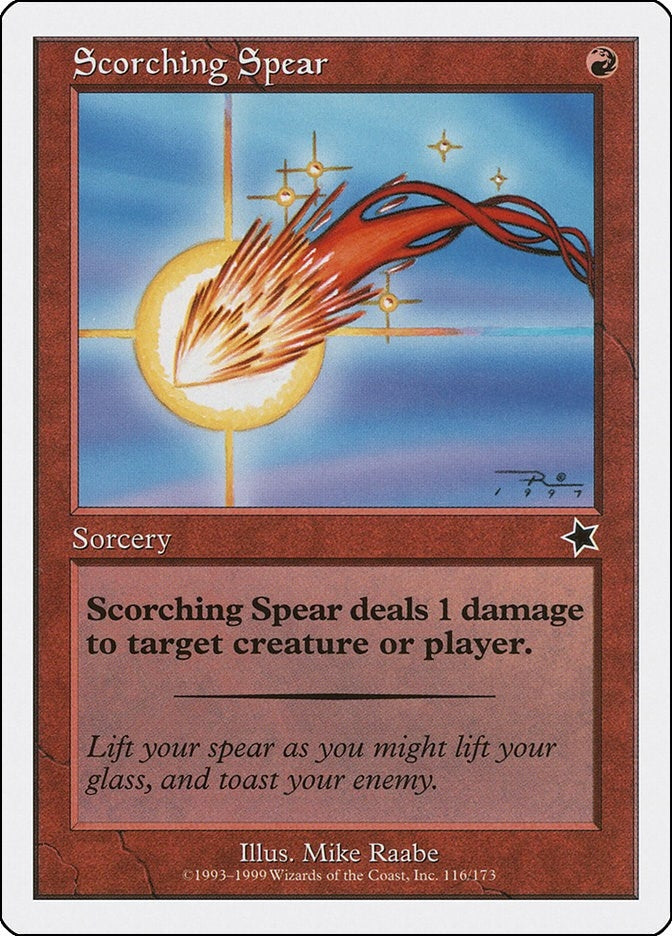 Image for Scorching Spear (116) [Starter 1999] - Magic: The Gathering