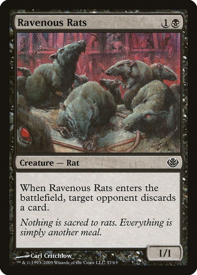 Image for Ravenous Rats (37) [Garruk vs. Liliana] - Magic: The Gathering