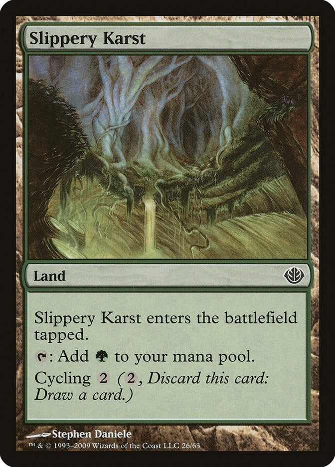 Image for Slippery Karst (26) [Garruk vs. Liliana] - Magic: The Gathering