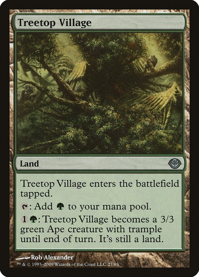 Image for Treetop Village (27) [Garruk vs. Liliana] - Magic: The Gathering