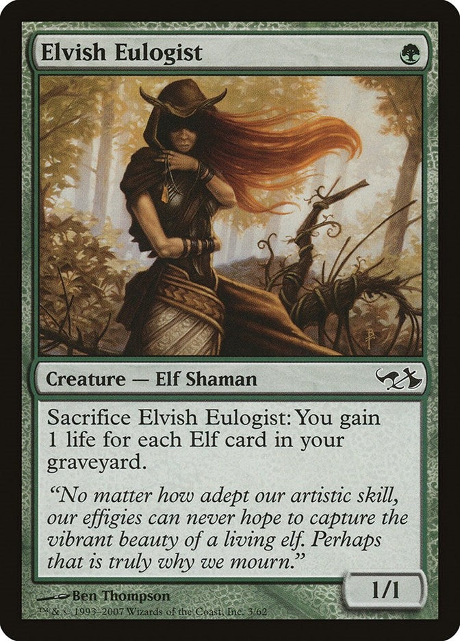 Image for Elvish Eulogist (3) [Elves vs. Goblins] - Magic: The Gathering
