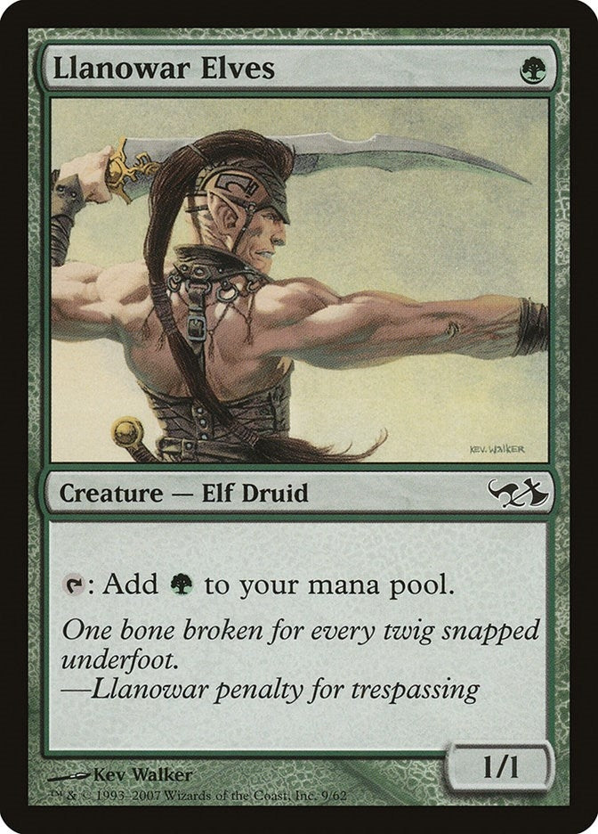 Image for Llanowar Elves (9) [Elves vs. Goblins] - Magic: The Gathering