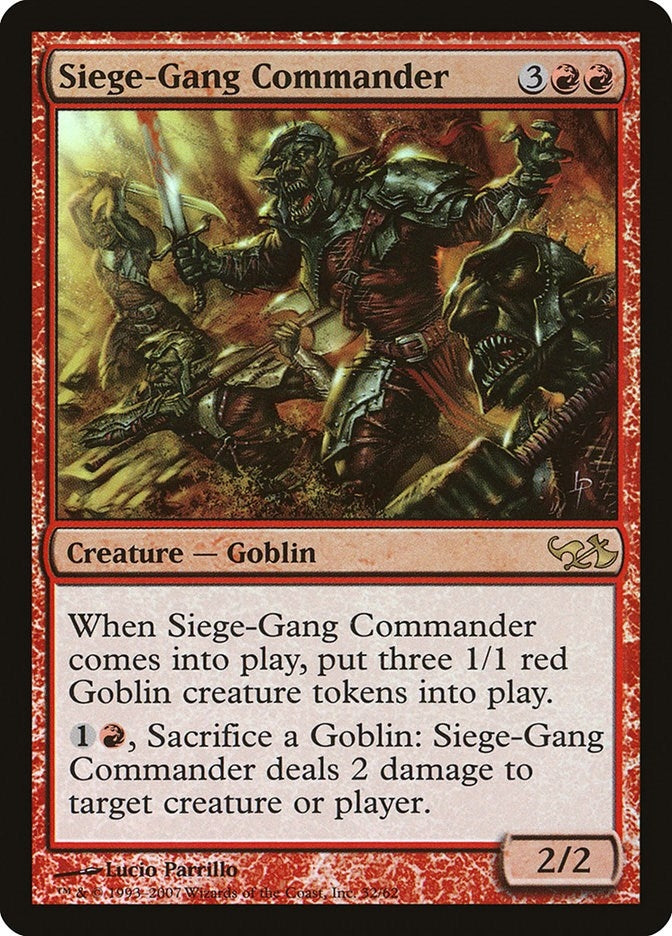 Image for Siege-Gang Commander (32) [Elves vs. Goblins] - Magic: The Gathering