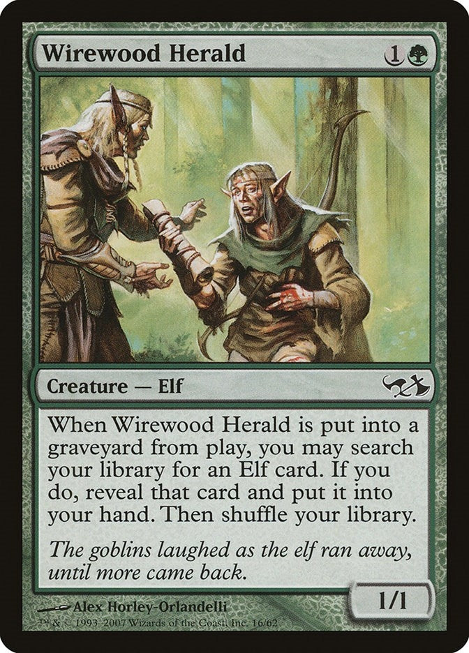 Image for Wirewood Herald (16) [Elves vs. Goblins] - Magic: The Gathering