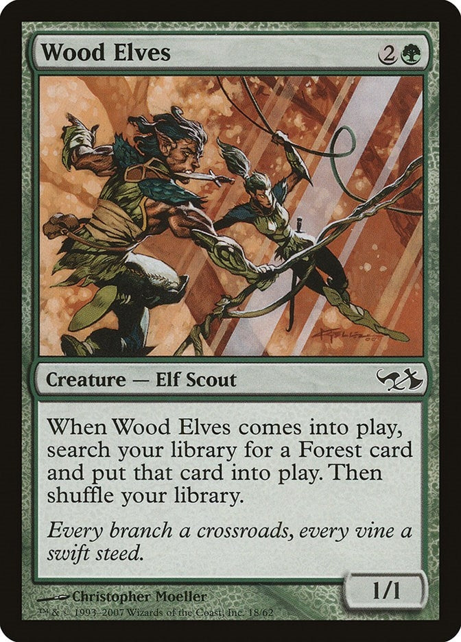 Image for Wood Elves (18) [Elves vs. Goblins] - Magic: The Gathering