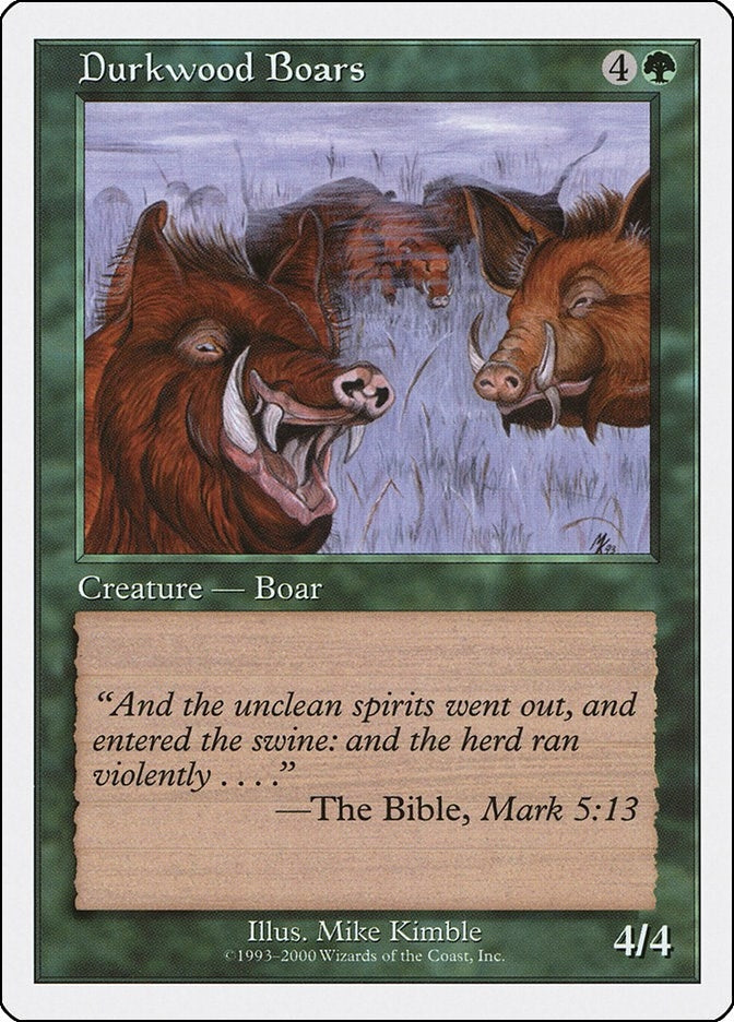Image for Durkwood Boars [Starter 2000] - Magic: The Gathering