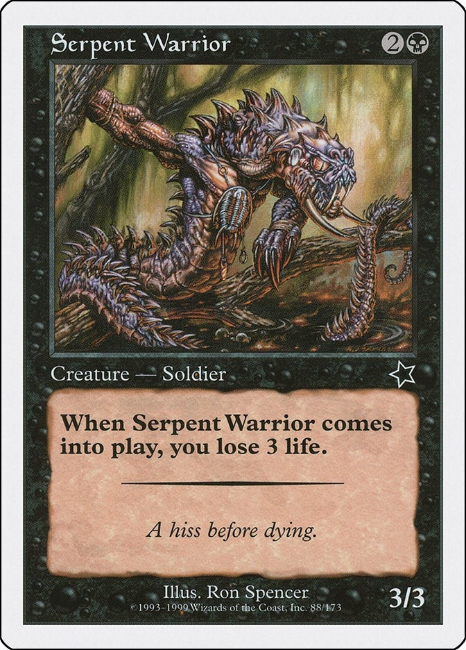 Image for Serpent Warrior (88) [Starter 1999] - Magic: The Gathering
