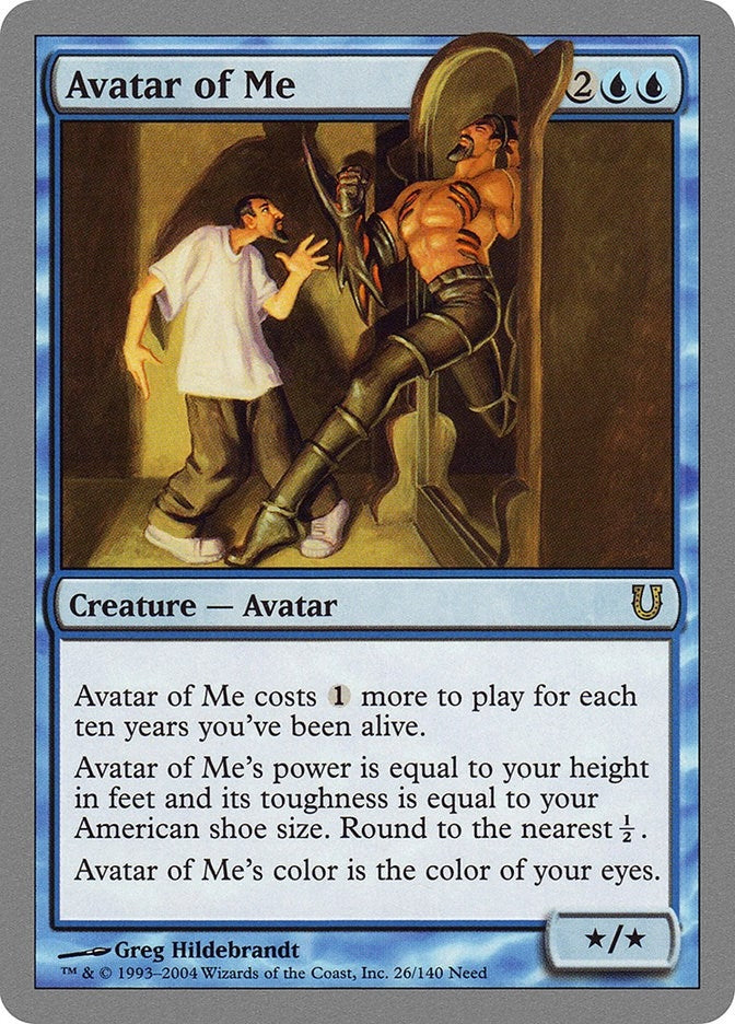 Image for Avatar of Me (26) [Unhinged] - Magic: The Gathering