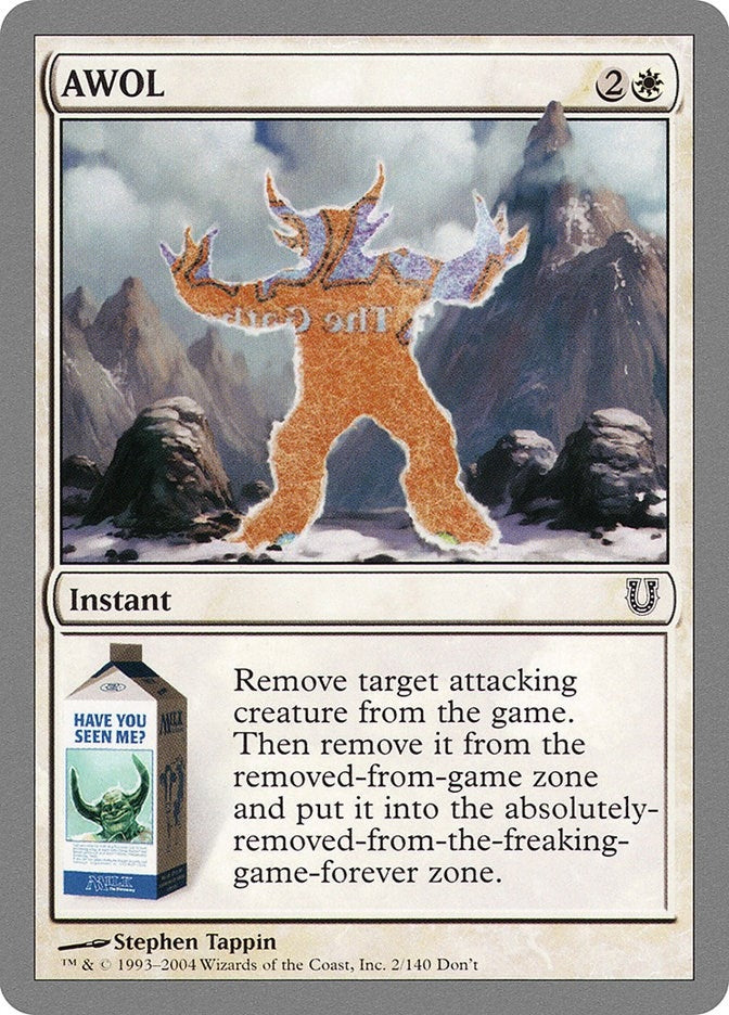 Image for AWOL (2) [Unhinged] - Magic: The Gathering