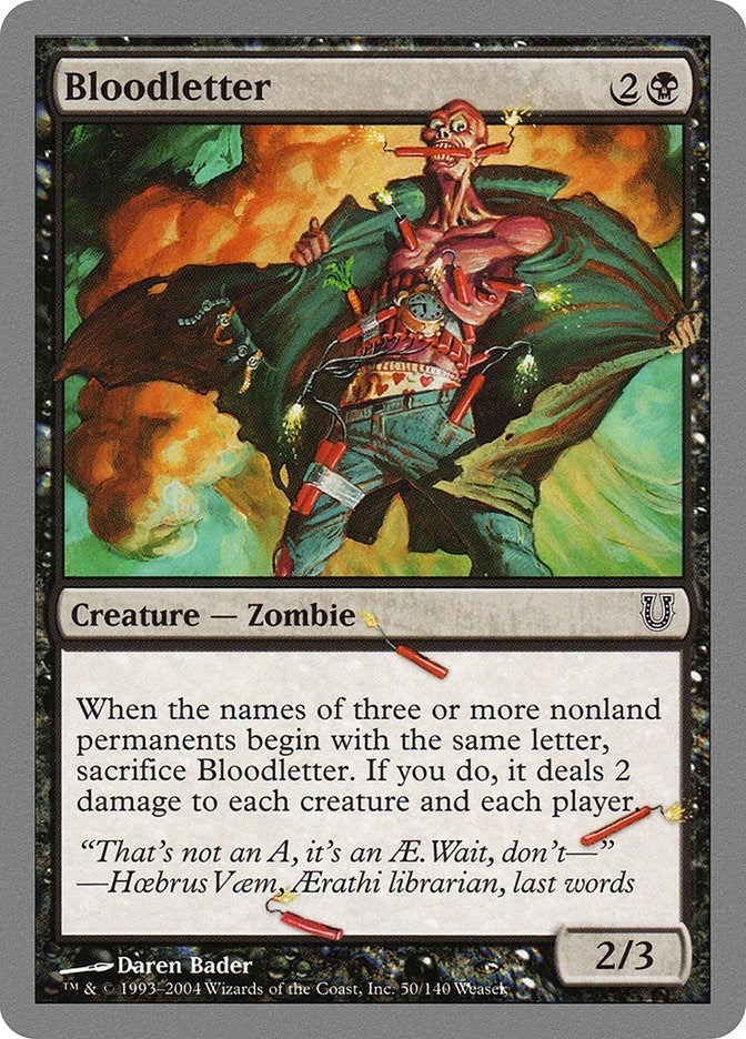 Image for Bloodletter (50) [Unhinged] - Magic: The Gathering