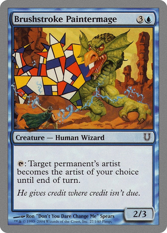 Image for Brushstroke Paintermage (27) [Unhinged] - Magic: The Gathering