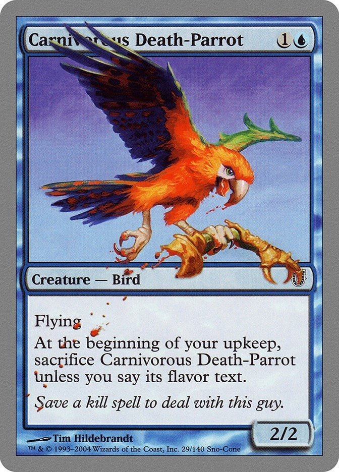 Image for Carnivorous Death-Parrot (29) [Unhinged] - Magic: The Gathering