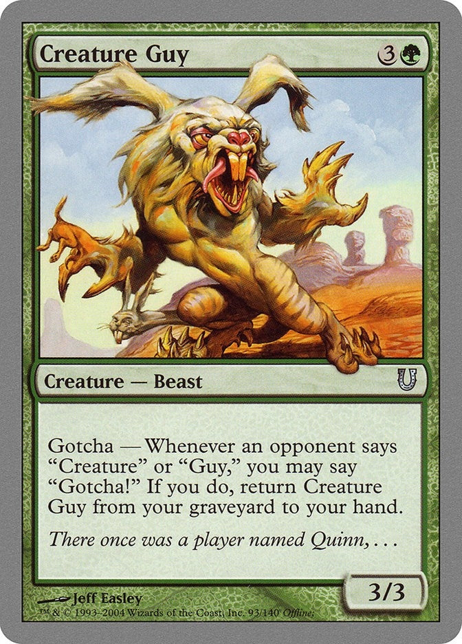 Image for Creature Guy (93) [Unhinged] - Magic: The Gathering