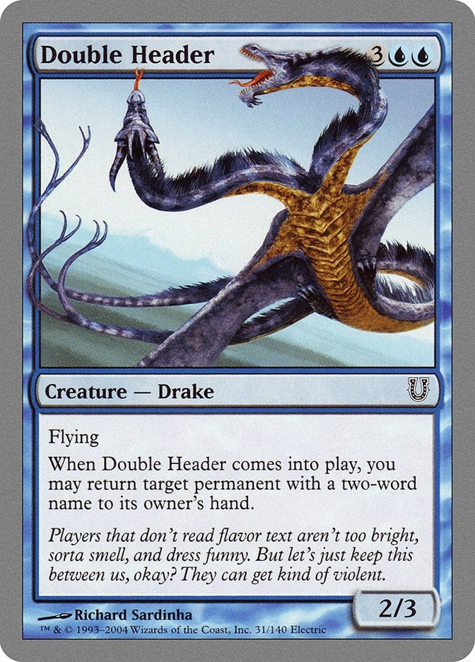 Image for Double Header (31) [Unhinged] - Magic: The Gathering