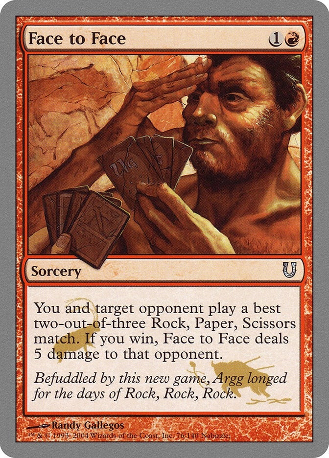 Image for Face to Face (76) [Unhinged] - Magic: The Gathering