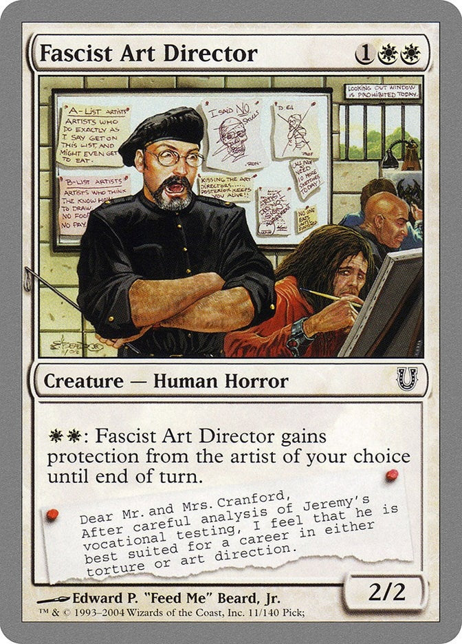 Image for Fascist Art Director (11) [Unhinged] - Magic: The Gathering