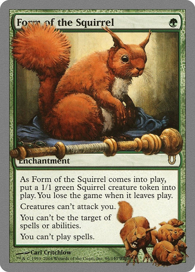Image for Form of the Squirrel (96) [Unhinged] - Magic: The Gathering