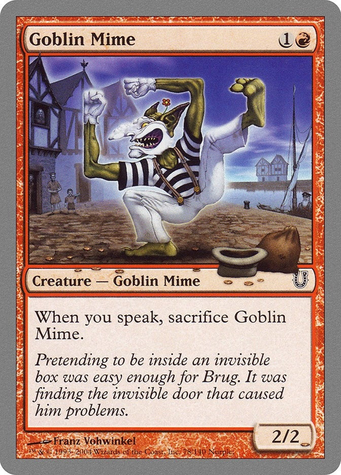 Image for Goblin Mime (78) [Unhinged] - Magic: The Gathering