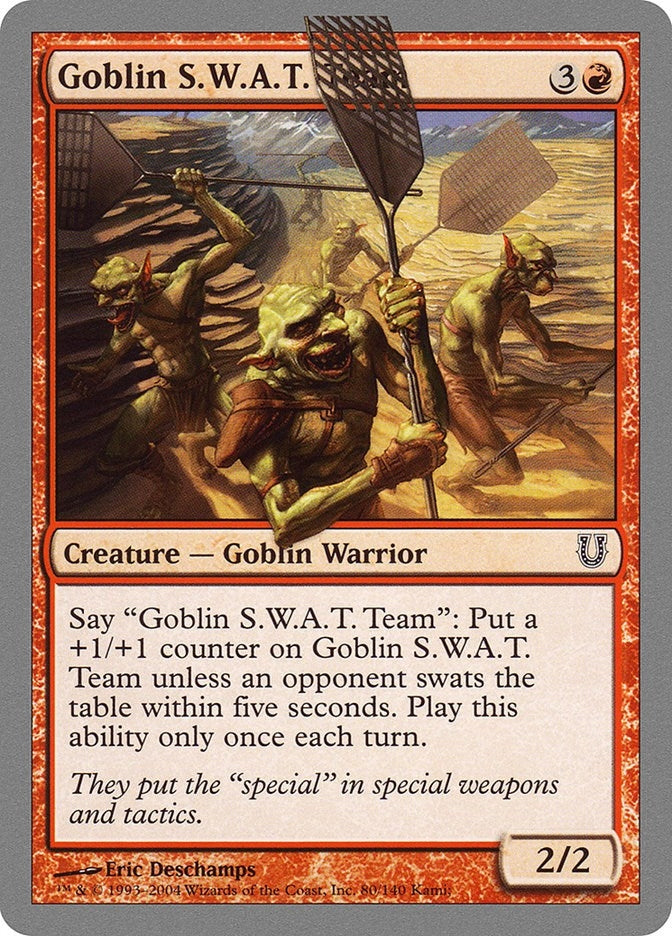 Image for Goblin S.W.A.T. Team (80) [Unhinged] - Magic: The Gathering