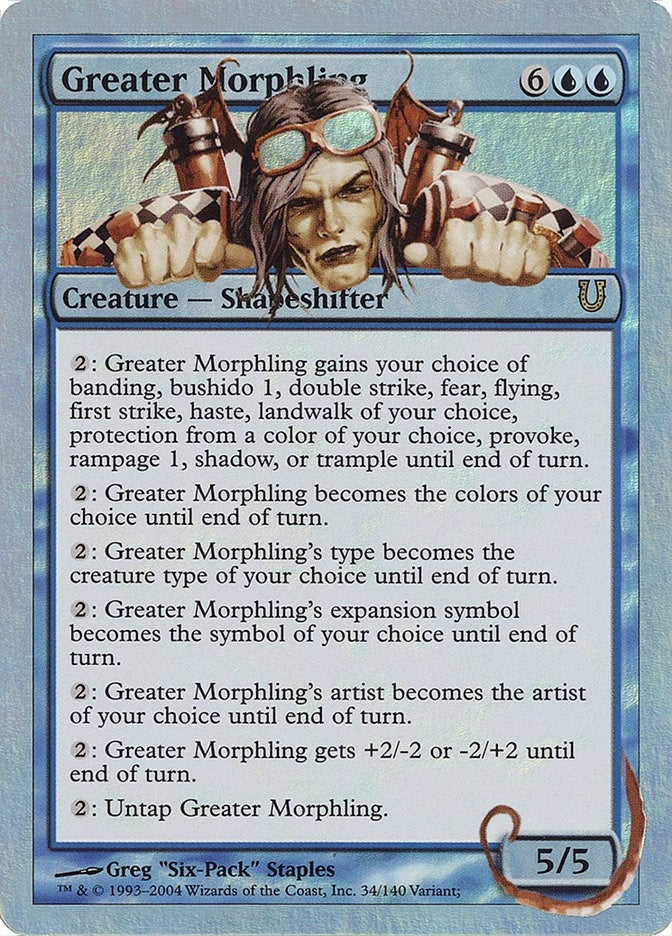 Image for Greater Morphling (34) [Unhinged] - Magic: The Gathering
