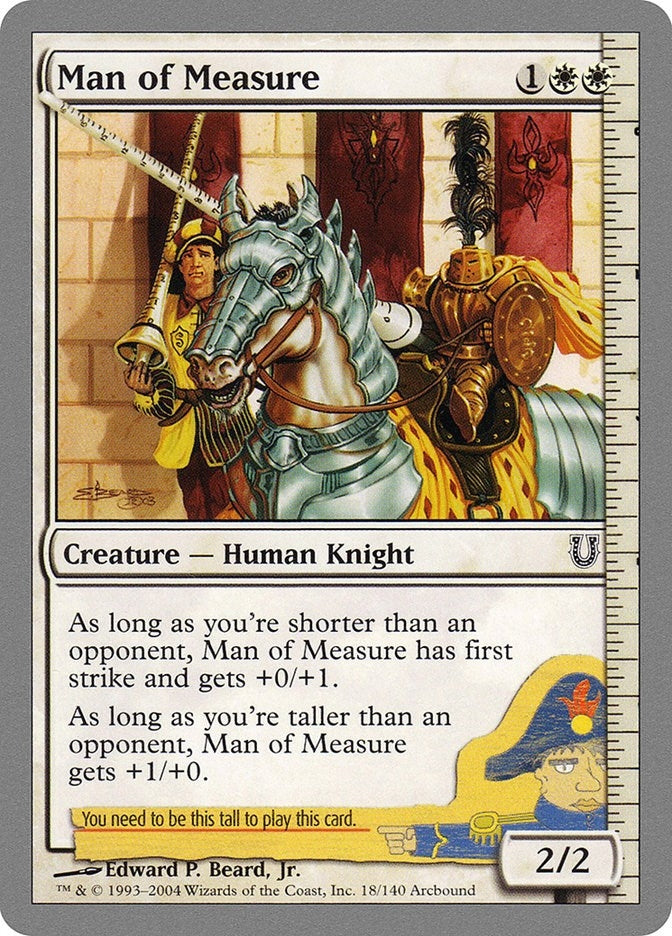 Image for Man of Measure (18) [Unhinged] - Magic: The Gathering