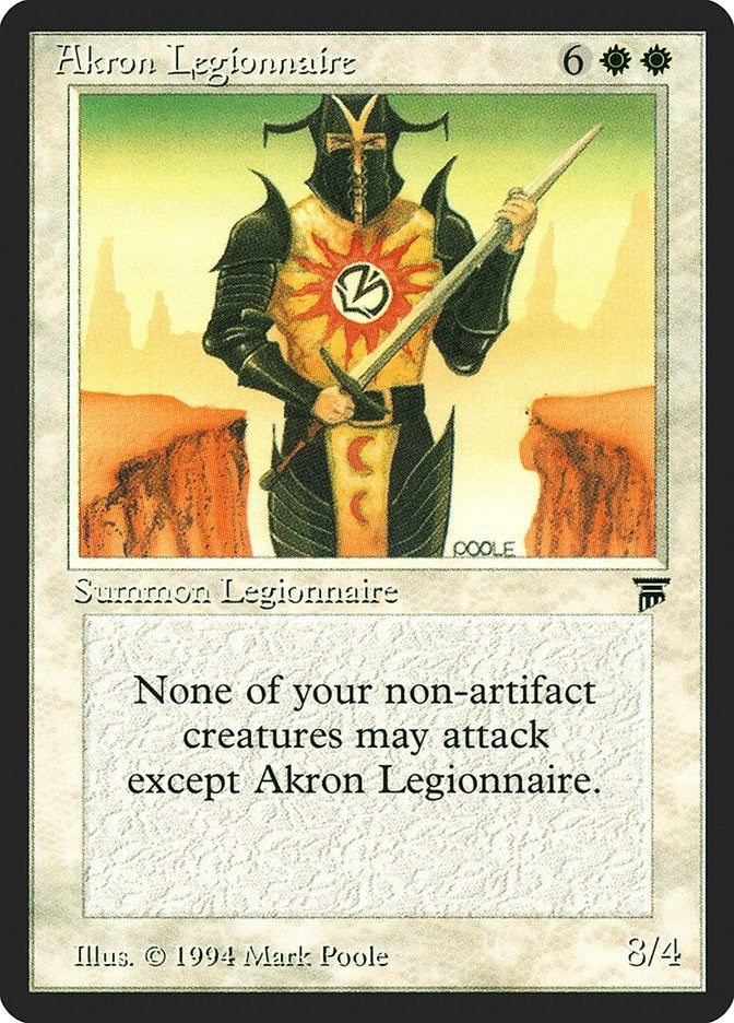 Image for Akron Legionnaire [Legends] - Magic: The Gathering