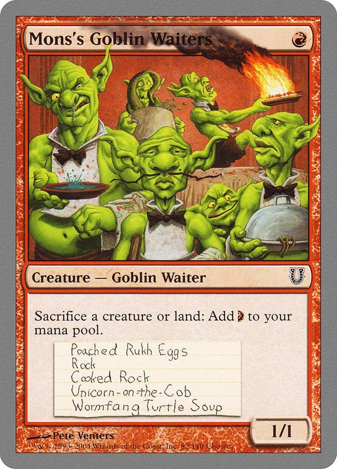Image for Mons's Goblin Waiters (82) [Unhinged] - Magic: The Gathering