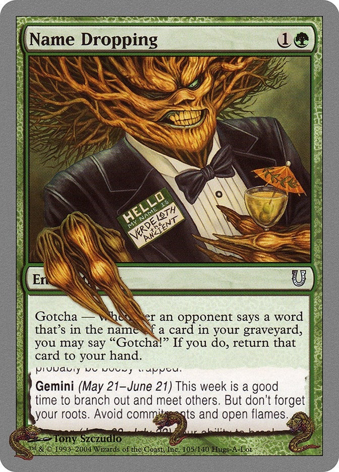 Image for Name Dropping (105) [Unhinged] - Magic: The Gathering