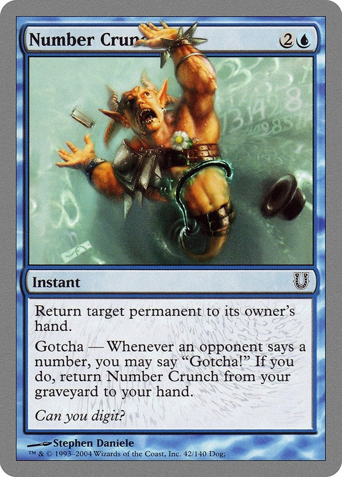 Image for Number Crunch (42) [Unhinged] - Magic: The Gathering