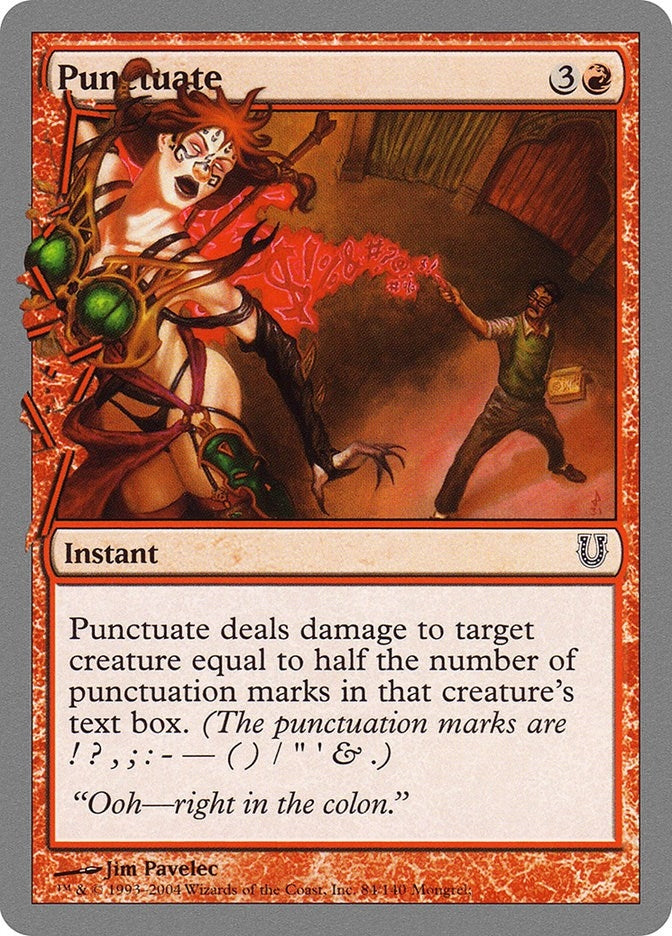 Image for Punctuate (84) [Unhinged] - Magic: The Gathering