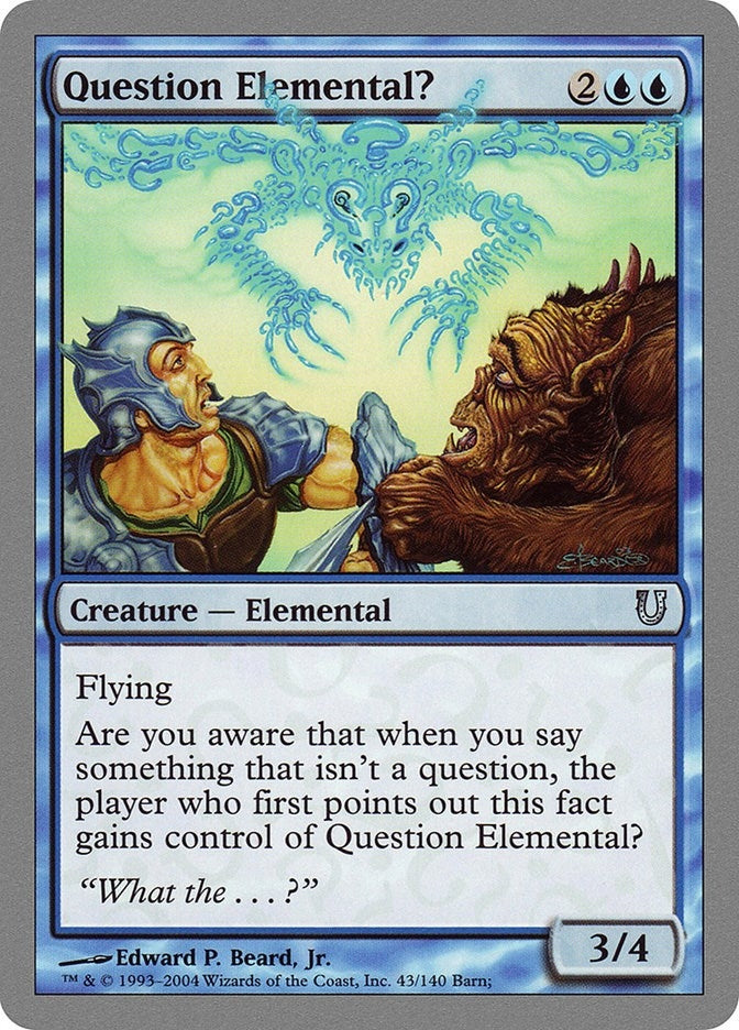 Image for Question Elemental? (43) [Unhinged] - Magic: The Gathering