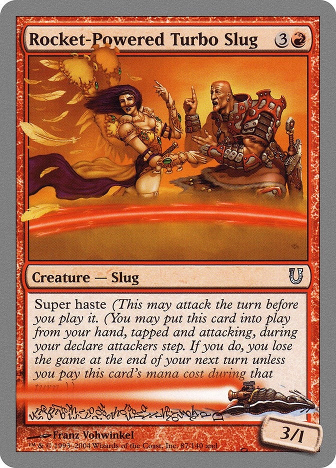Image for Rocket-Powered Turbo Slug (87) [Unhinged] - Magic: The Gathering